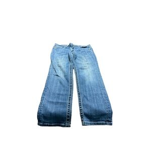 Miss Me Women’s Medium Wash Distresse Signature Rise Skinny Jeans! Size 34 40x30